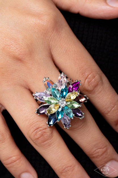 Am I GLEAMing? - Multi Rhinestone Ring - Paparazzi Accessories