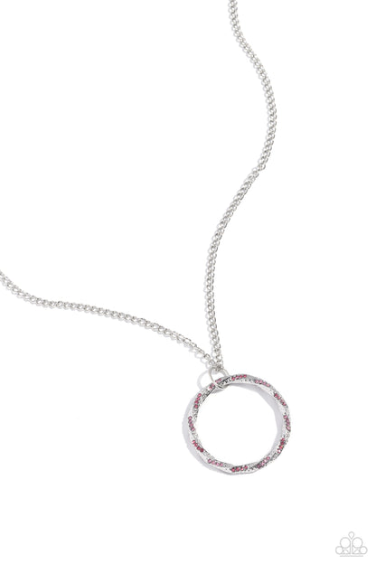 RING It Back - Pink Necklace - Paparazzi Accessories