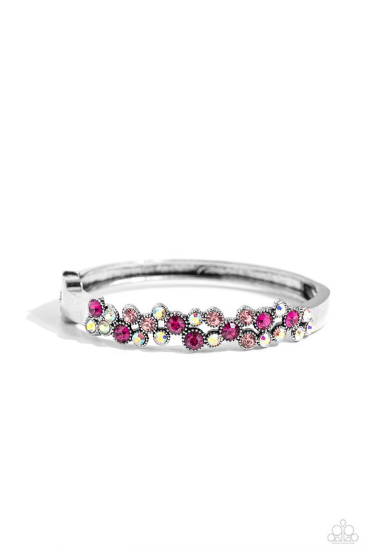 Big City Bling - Pink Hinge Bracelet - Paparazzi Accessories