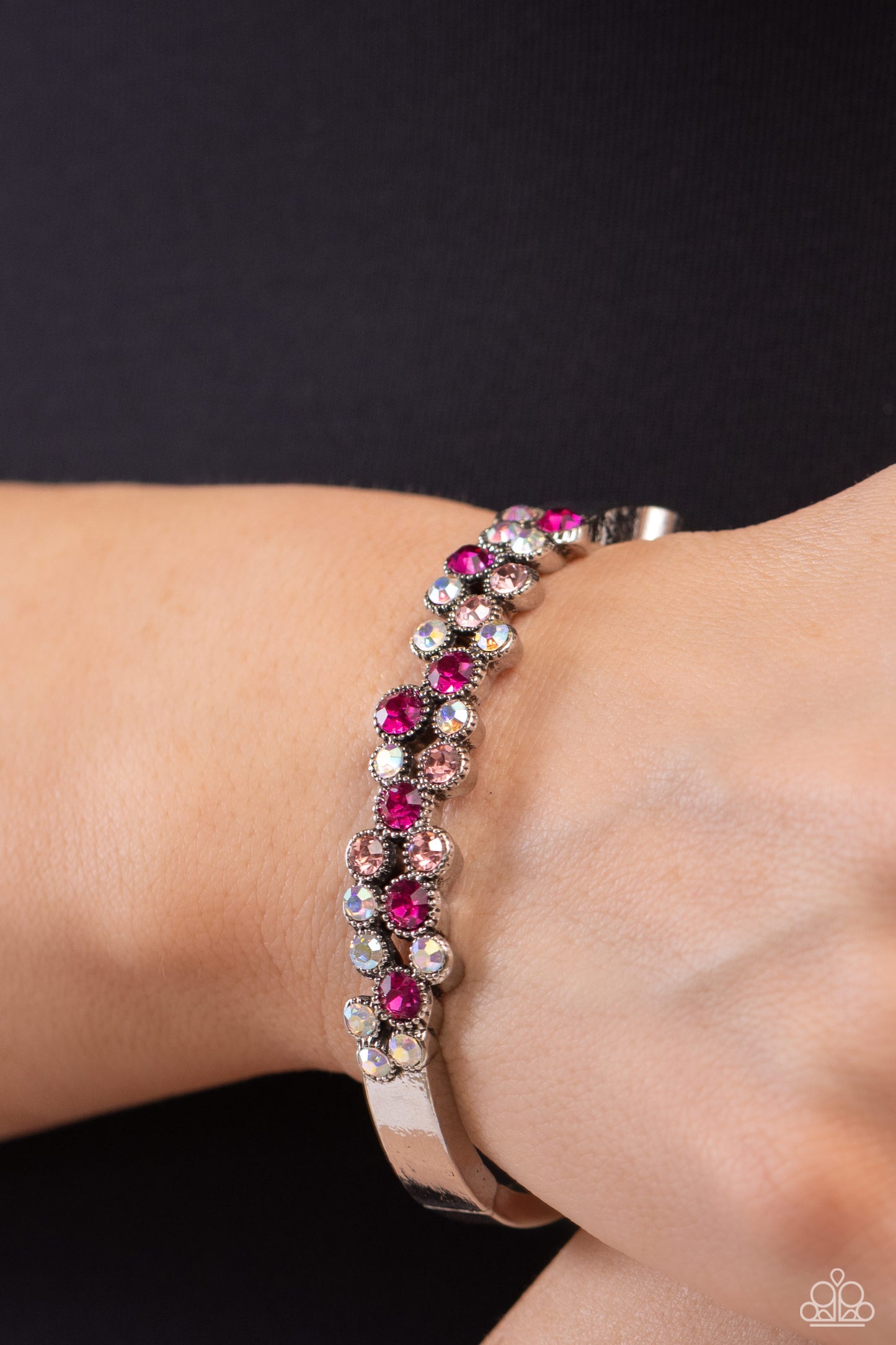Big City Bling - Pink Hinge Bracelet - Paparazzi Accessories