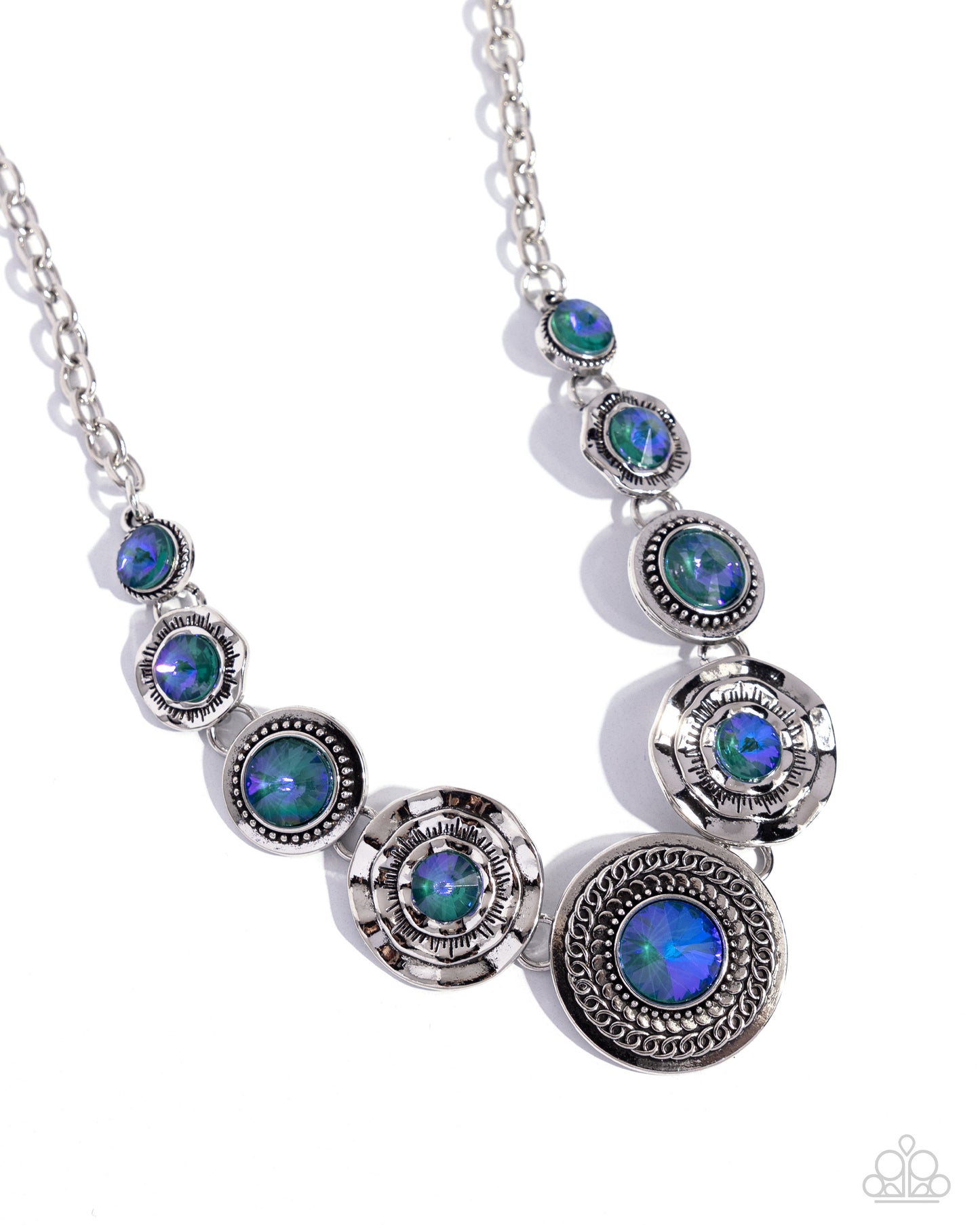 Treasure Chest Couture - Green UV Shimmer Necklace - Paparazzi Accessories