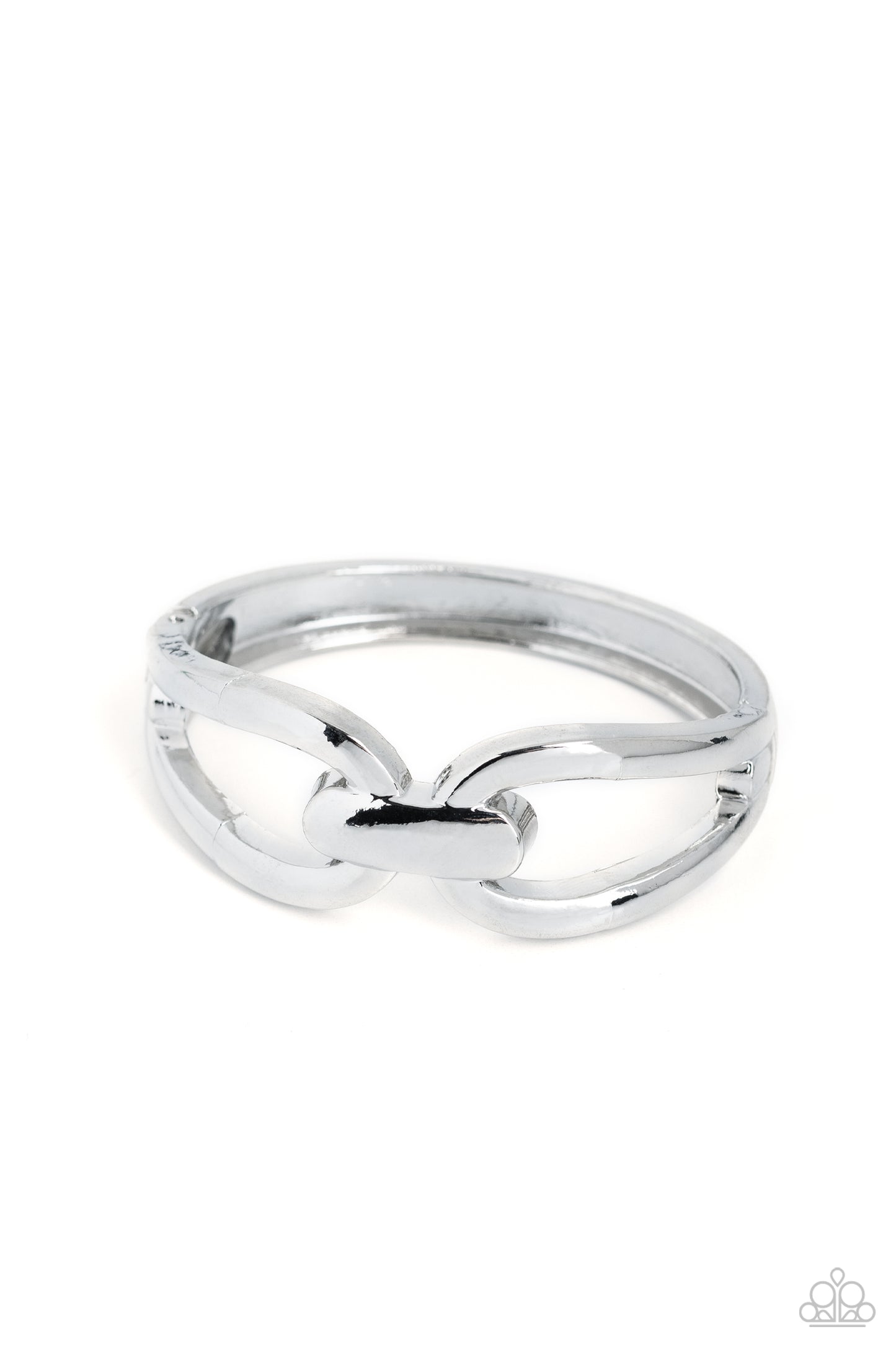 Mechanic Masquerade - Silver Hinge Bracelet - Paparazzi Accessories