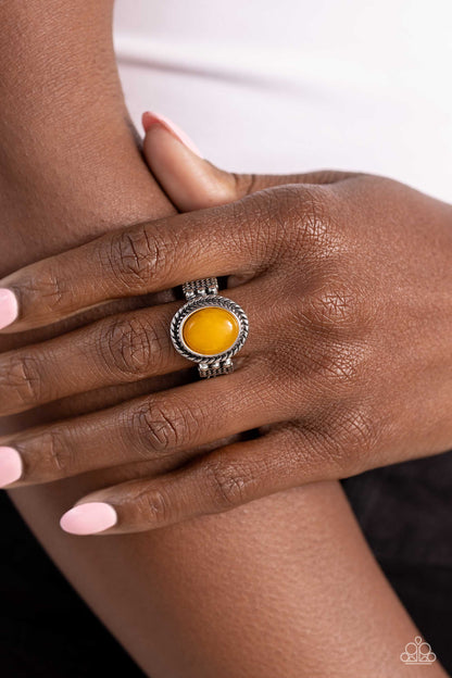 Ranch Ready - Yellow Ring - Paparazzi Accessories