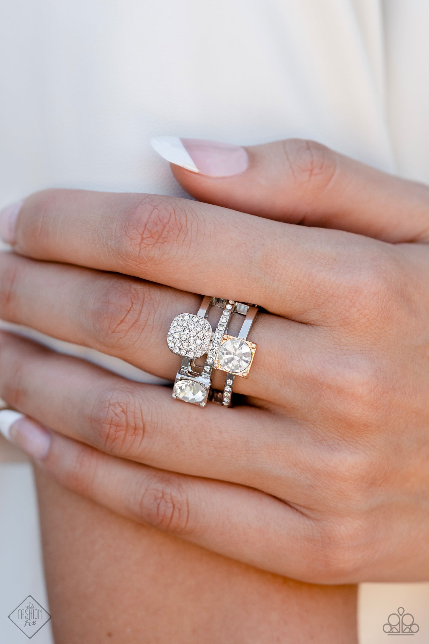 Tailored Two-Tone - Multi Ring - Paparazzi Accessories