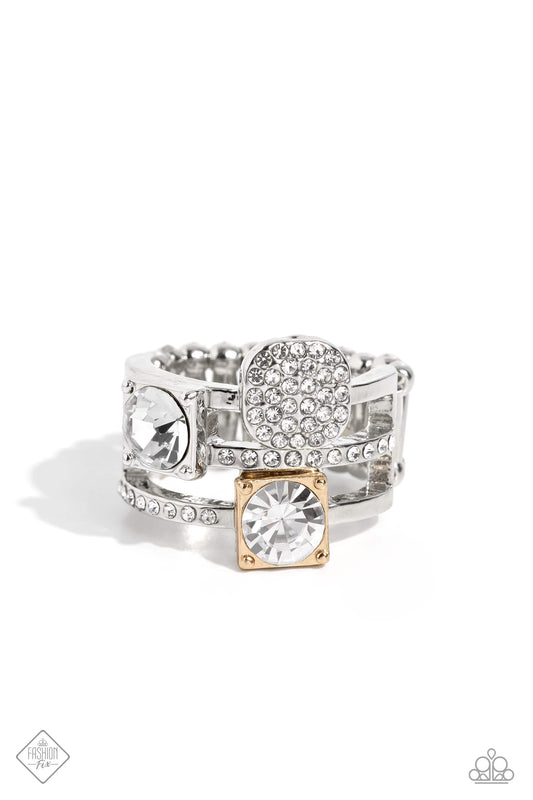 Tailored Two-Tone - Multi Ring - Paparazzi Accessories