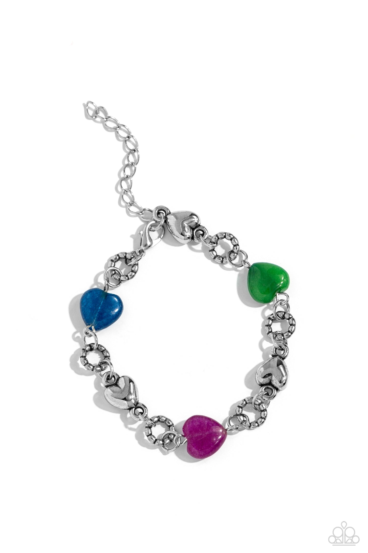 I Can Feel Your Heartbeat - Multi Heart Bracelet - Paparazzi Accessories
