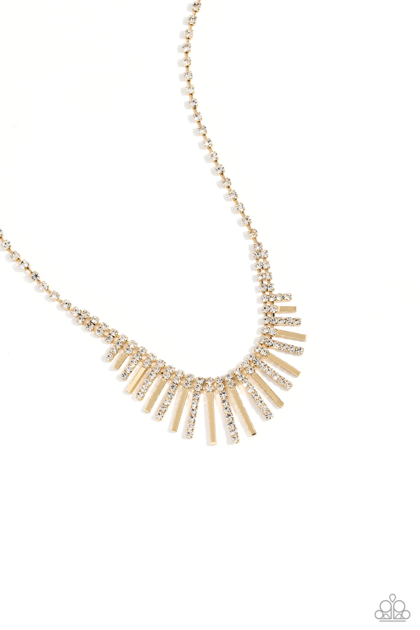 FLARE to be Different - Gold Necklace - Paparazzi Accessories