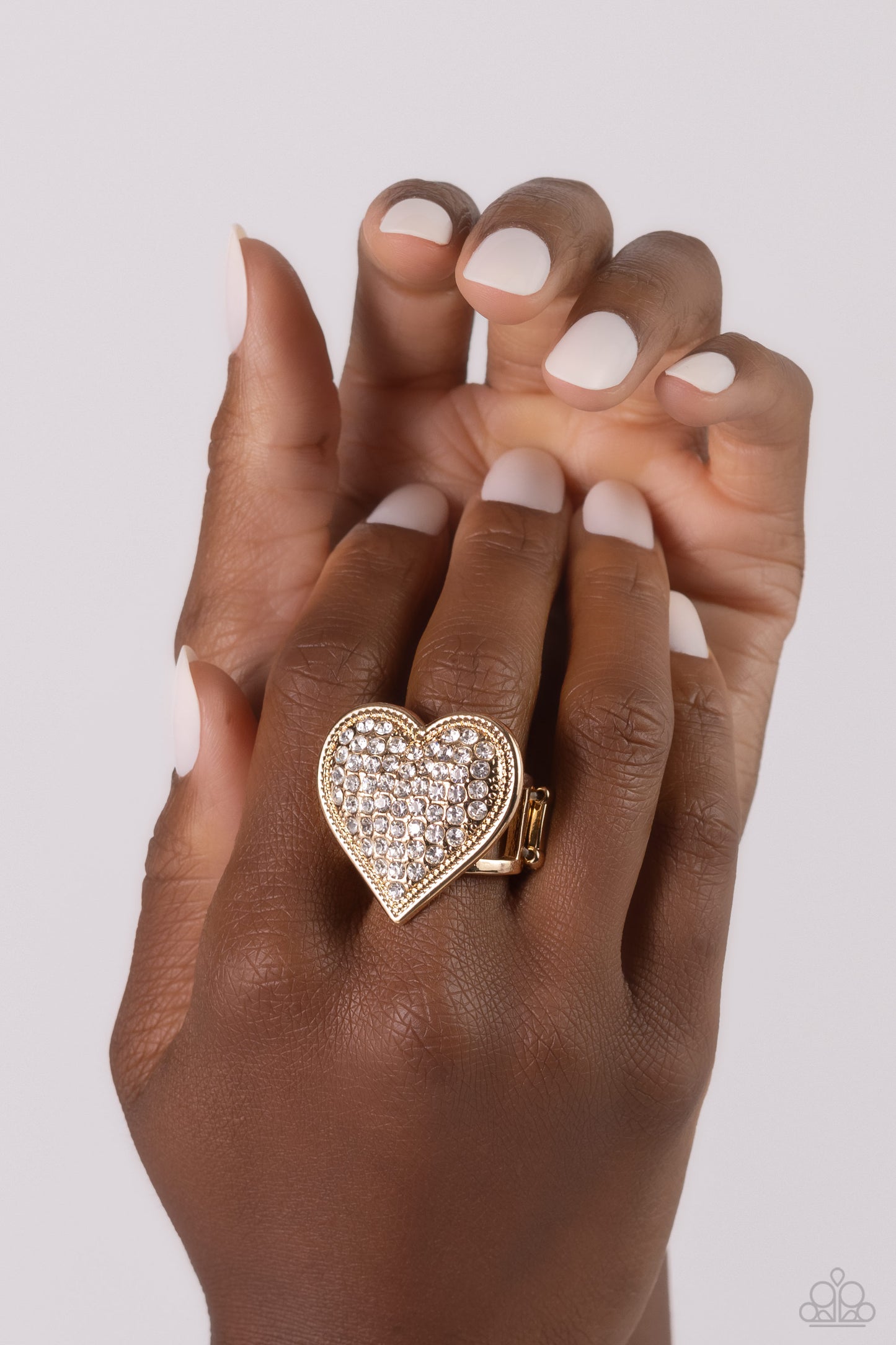 Sweet Serendipity - Gold Heart Ring - Paparazzi Accessories