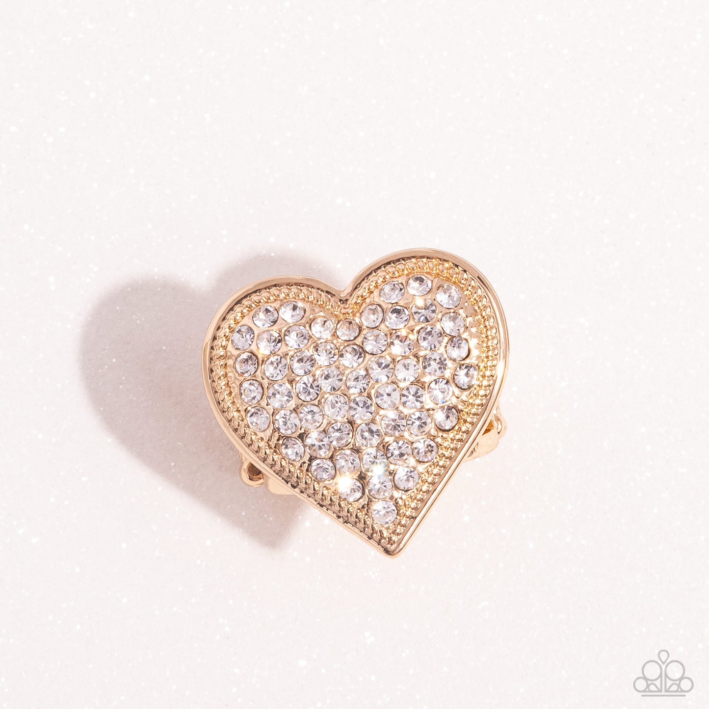 Sweet Serendipity - Gold Heart Ring - Paparazzi Accessories