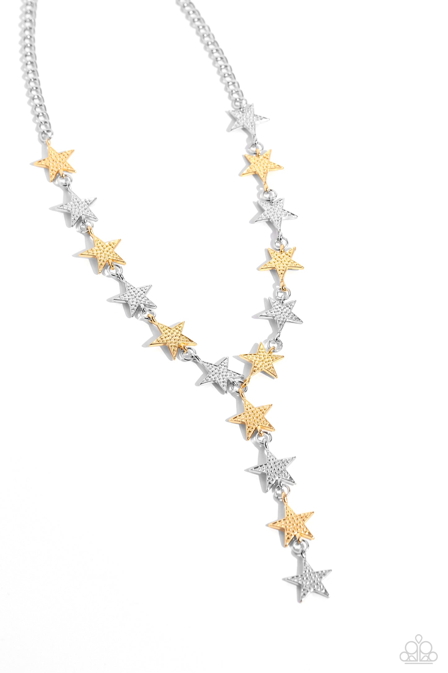 Reach for the Stars - Multi Mixed Metal Necklace - Paparazzi Accessories