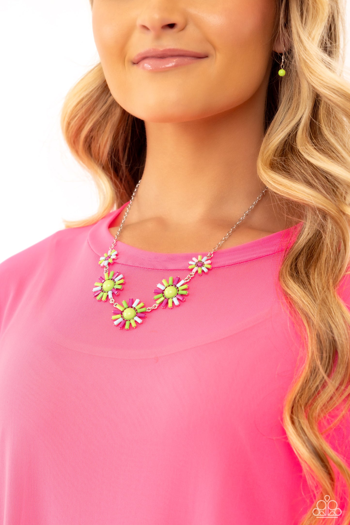 SUN and Fancy Free - Multi - Acrylic Bead Necklace - Paparazzi Accessories