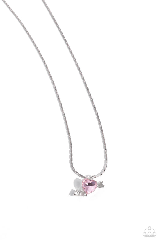 Courting Cupid - Pink Necklace - Paparazzi Accessories