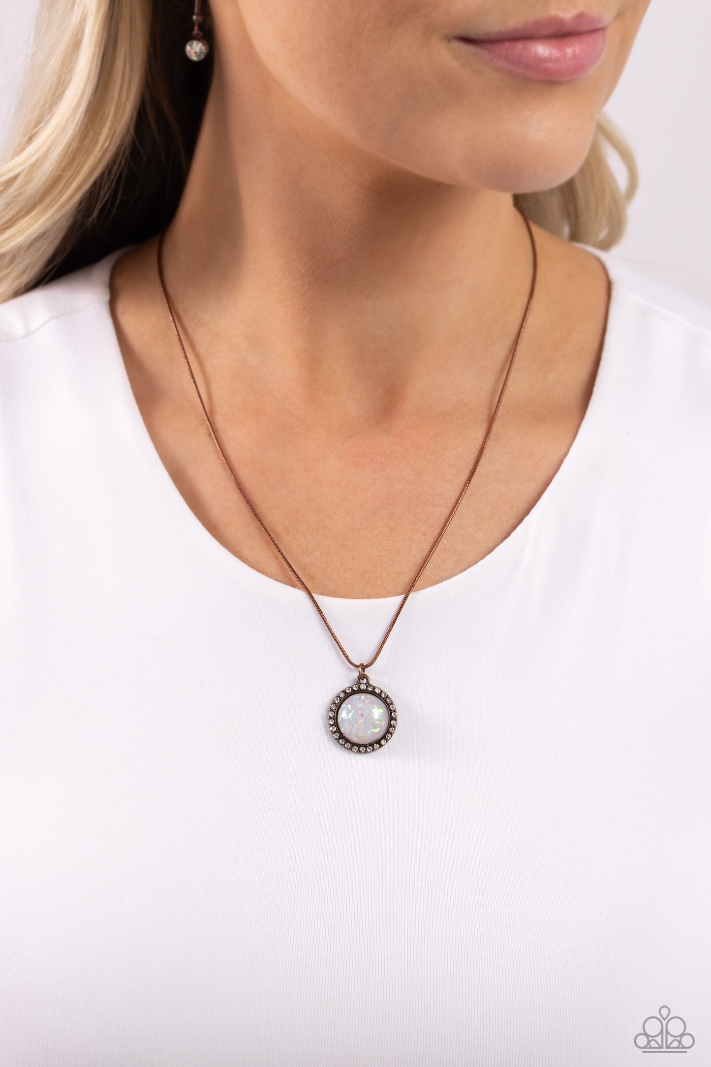 Pixie Potential - Copper Opalescent Necklace - Paparazzi Accessories