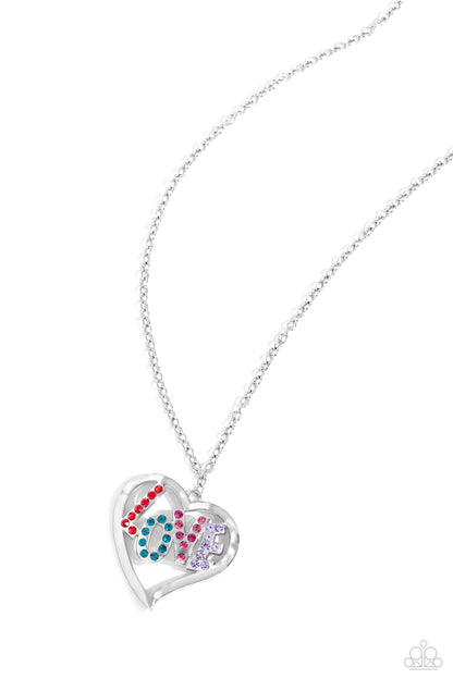 Loving Landmark - Red Heart Pendant Necklace - Paparazzi Accessories