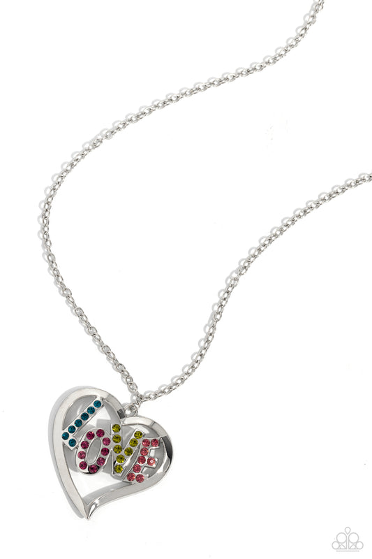 Loving Landmark - Multi Pendant Necklace - Paparazzi Accessories