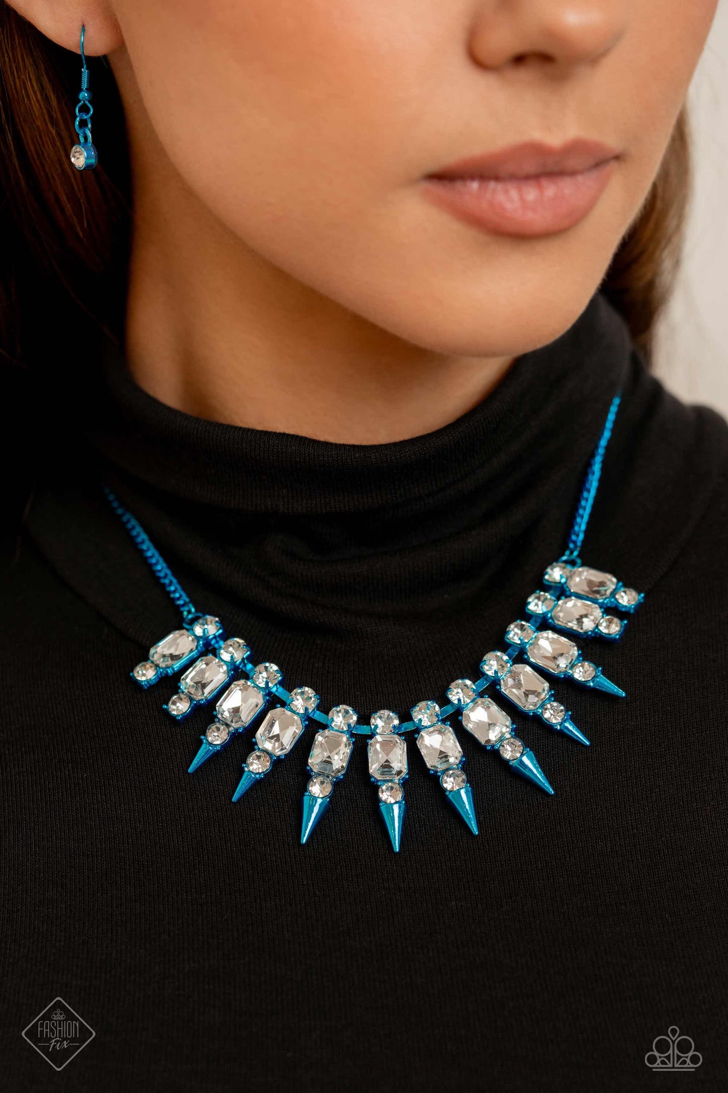 Punk Passion - Blue Necklace - Paparazzi Accessories