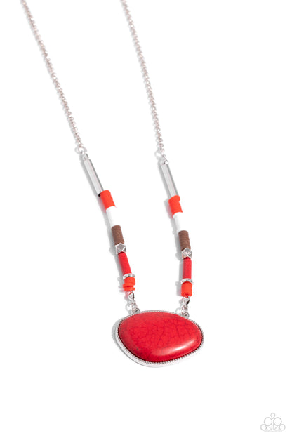 Seize the Sahara - Red Necklace - Paparazzi Accessories