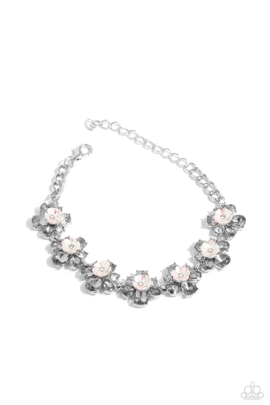 Floral Frenzy - Silver Clasp Bracelet - Paparazzi Accessories