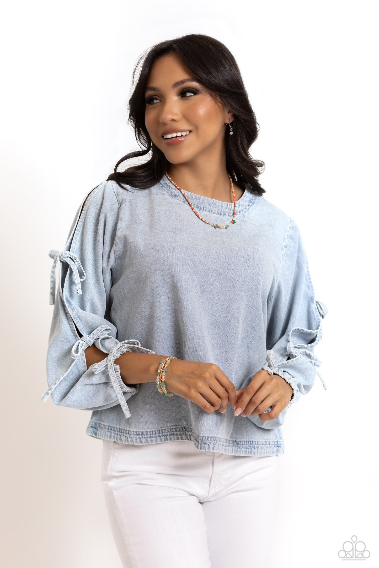 Notoriously Nuanced - Green Seed Bead Coil Bracelet - Paparazzi Accessories