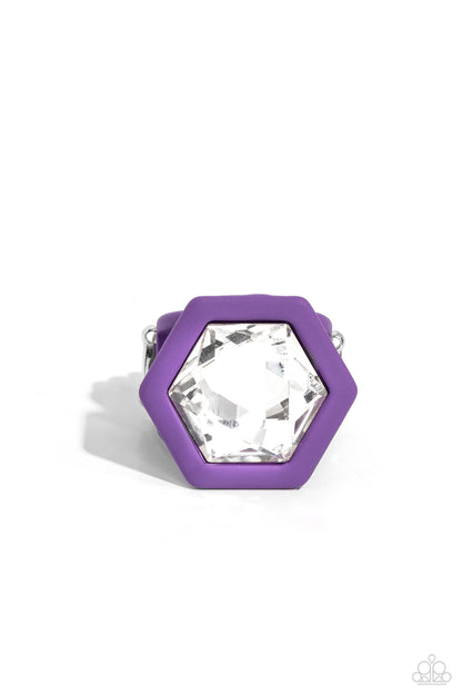 Changing Class - Purple Ring - Paparazzi Accessories