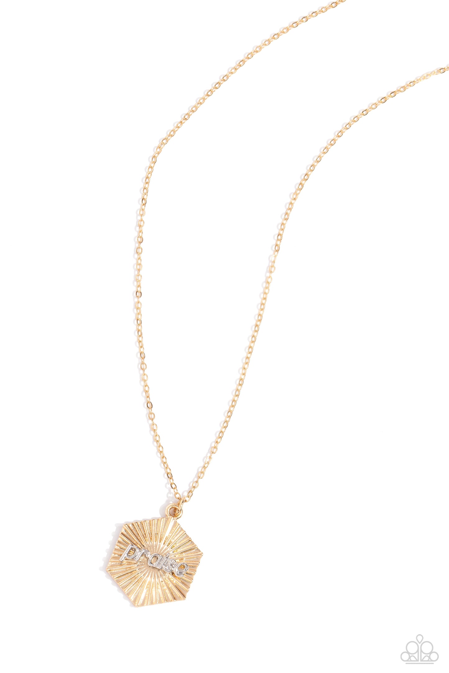 Turn of PRAISE - Gold Necklace - Paparazzi Accessories