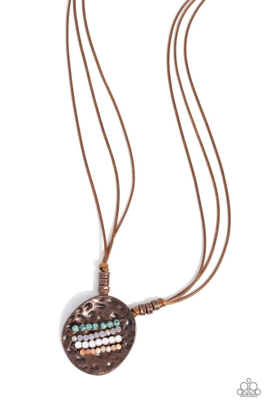 Handcrafted Hallmark - Copper Pendant Necklace - Paparazzi Accessories