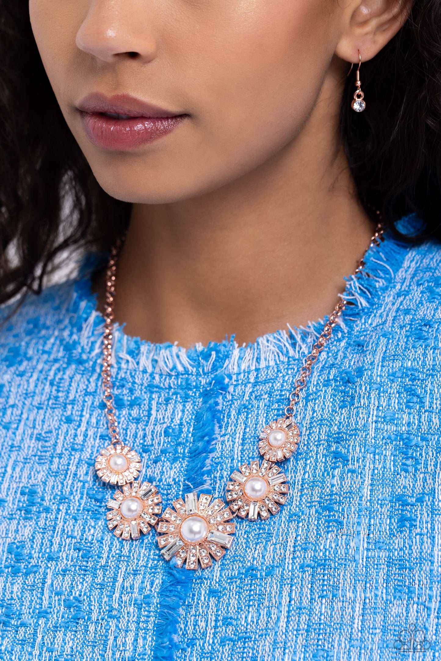 Gatsby Gallery - Copper - Pearl Necklace - Paparazzi Accessories