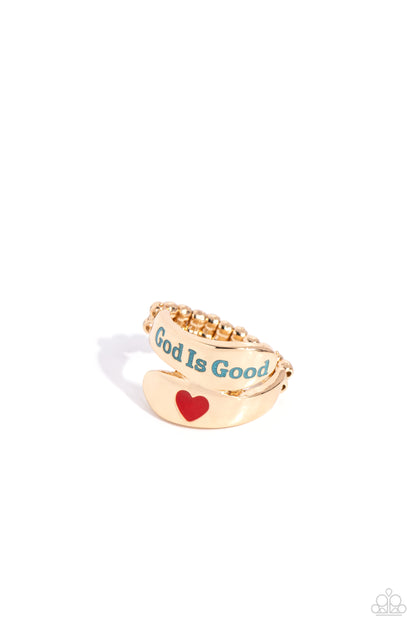 God is Good - Gold Ring - Paparazzi Accessories