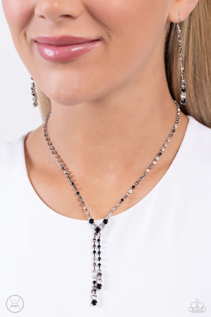 Blinding Balance - Black Choker Necklace - Paparazzi Accessories