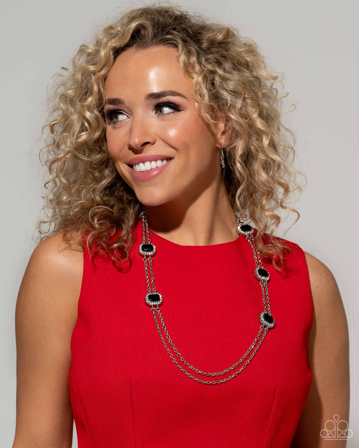 Pocketful of Sunshine - Black Rhinestone Necklace - Paparazzi Accessories