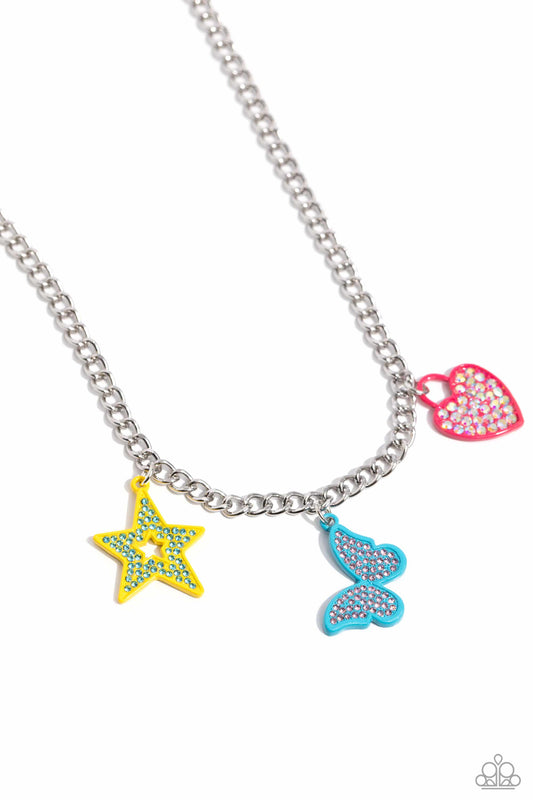 Sensational Shapes - Multi Necklace - Life of the Party Exclusive February 2024 - Paparazzi Accessories