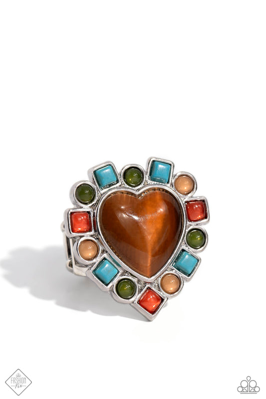 Desertscape Decadence - Brown Ring - Paparazzi Accessories