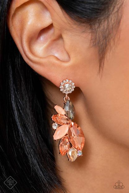 Soft Sashay - Rose Gold Post Earrings - Paparazzi Accessories