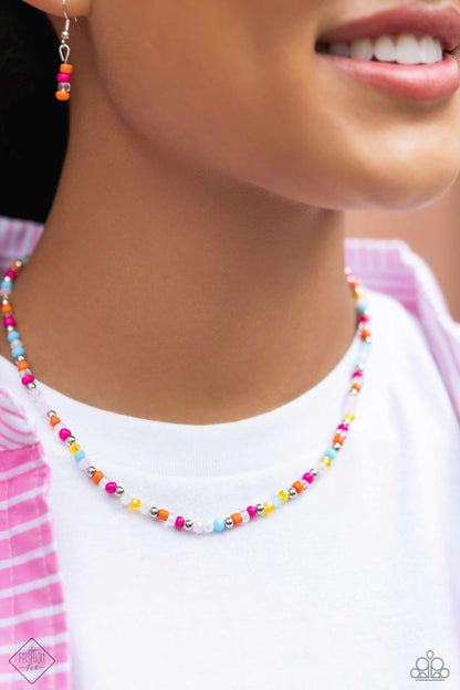 Carnival Confidence - Multi Beaded Necklace - Paparazzi Accessories