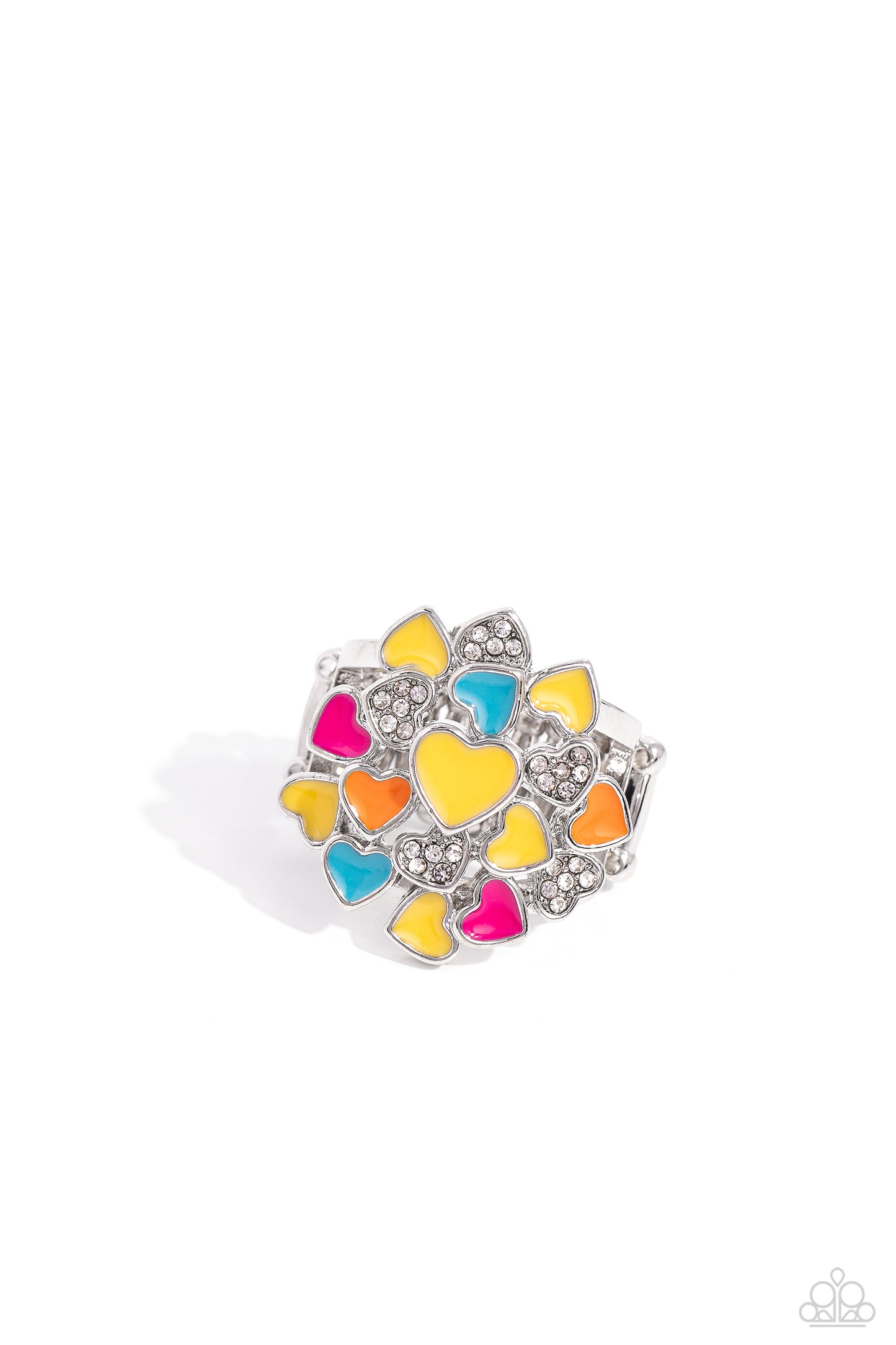 Gimme Some Lovin - Yellow Hearts Ring - Paparazzi Accessories