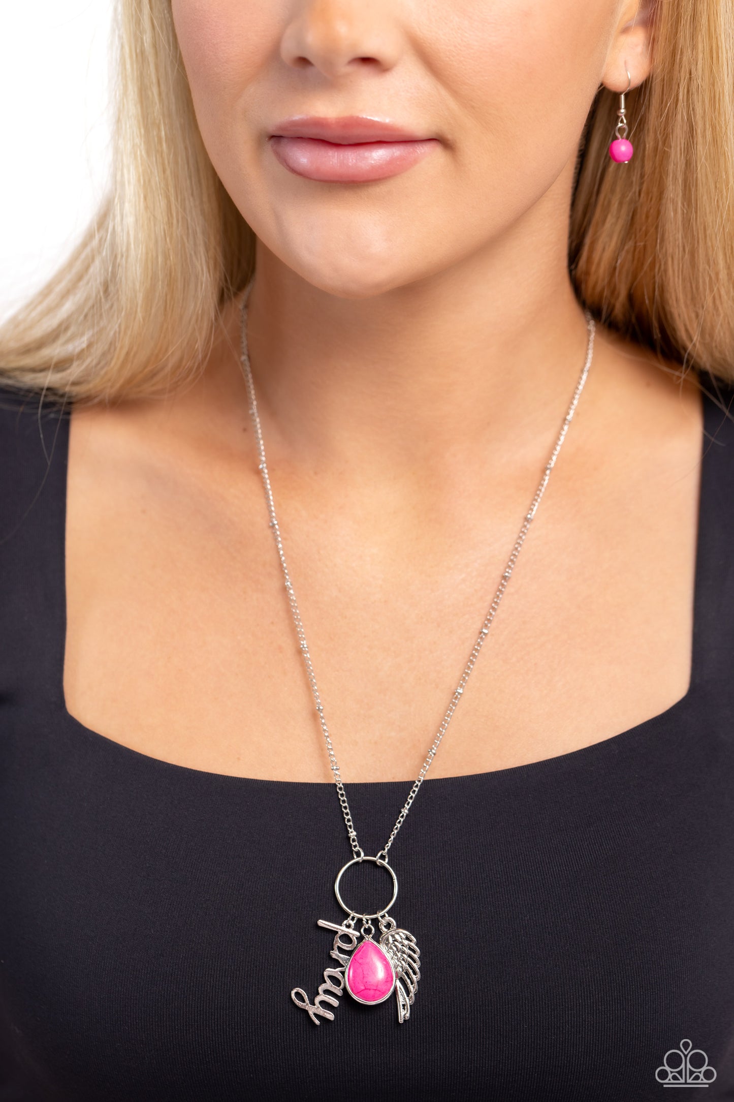 Angelic Artistry - Pink Necklace - Paparazzi Accessories