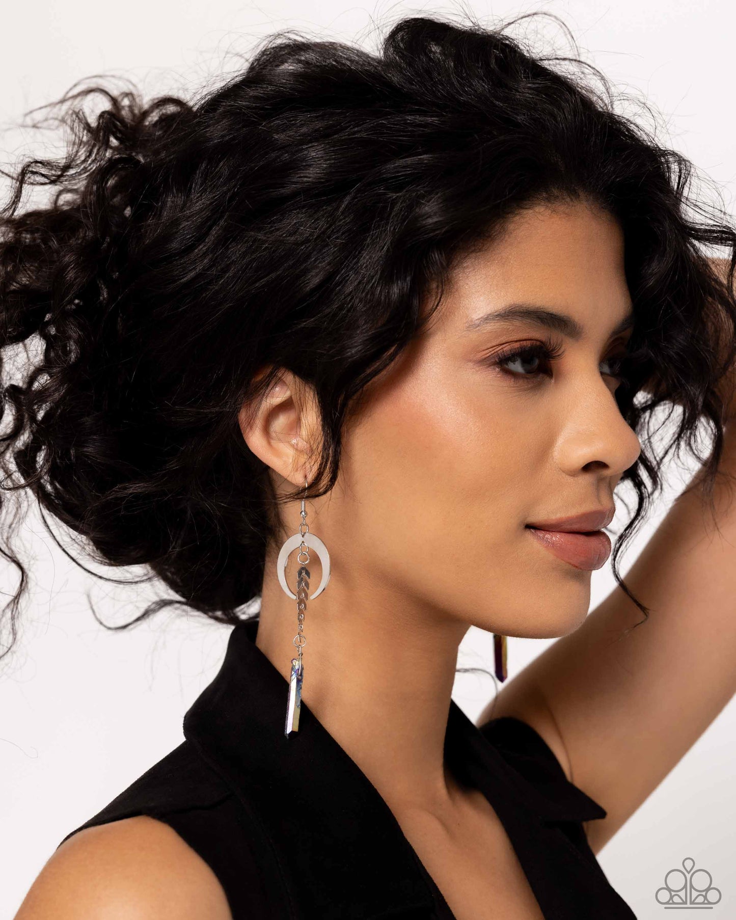 Lounging Laurel - Multi Oil Spill Fishhook Earrings - Paparazzi Accessories