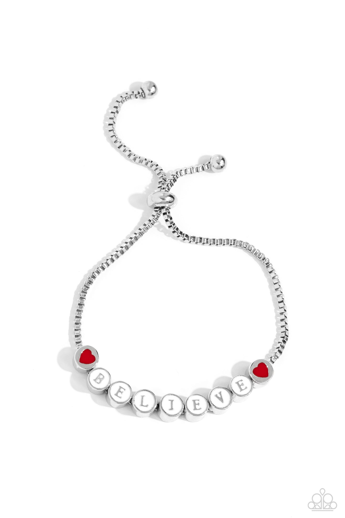 I Cant Believe It! - White - Sliding Closure Bracelet - Paparazzi Accessories