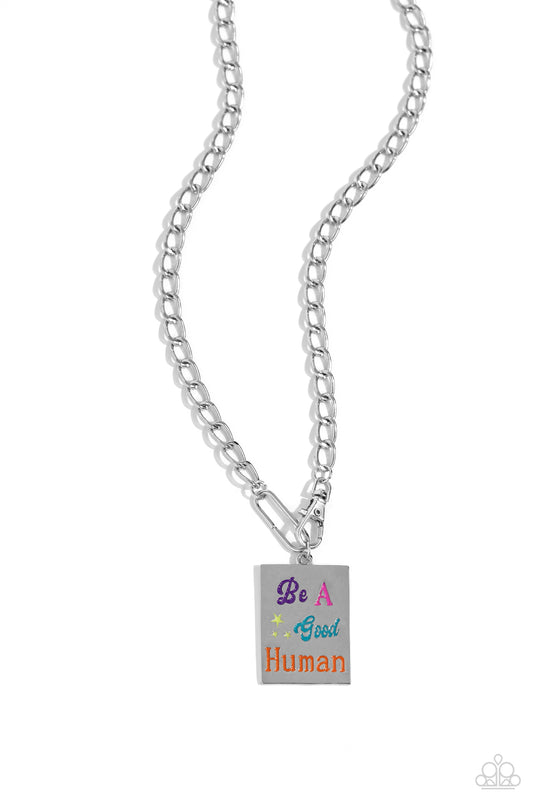 Be A Good Human - Multi - Link Chain Necklace - Paparazzi Accessories