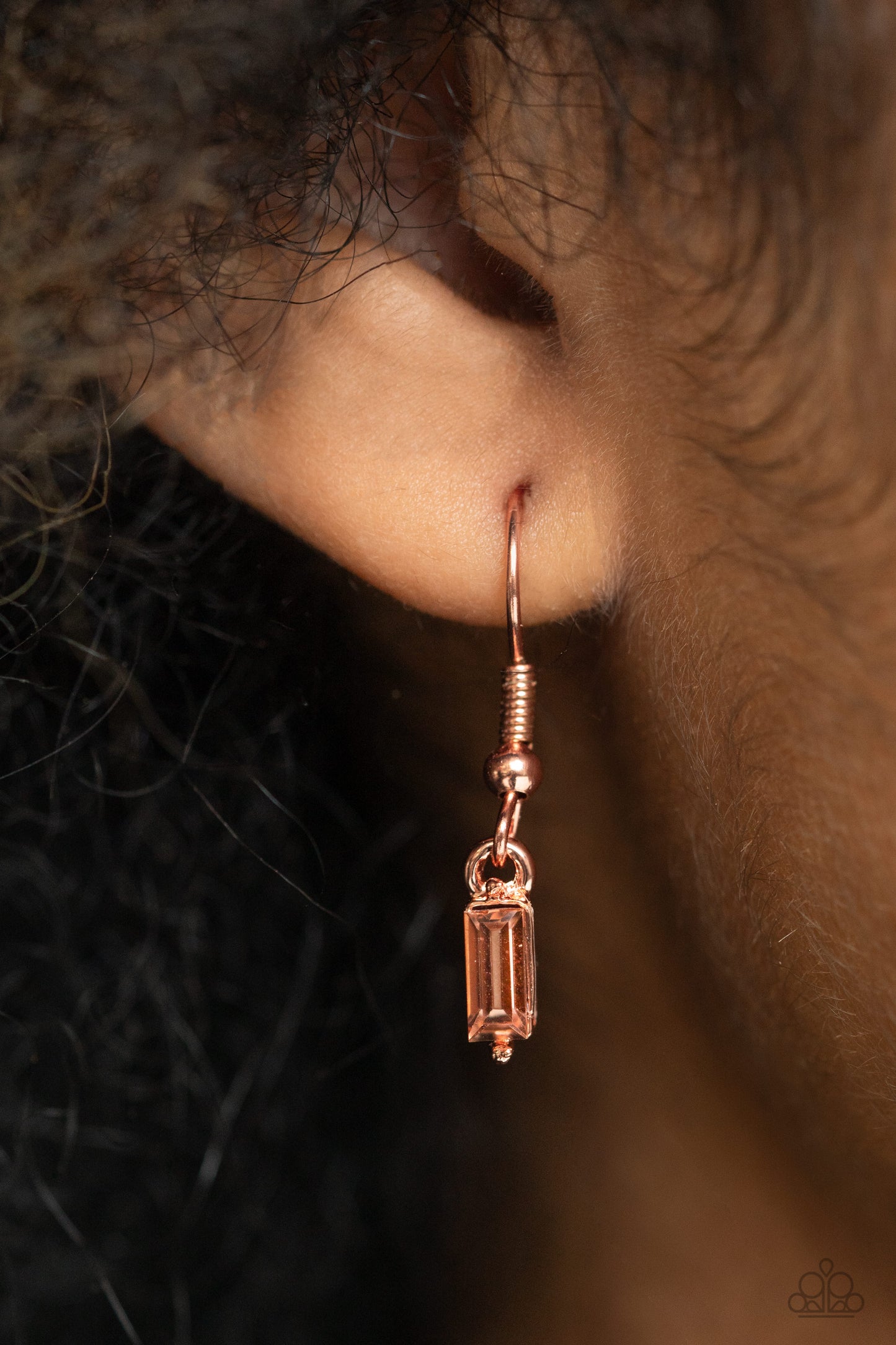 Easygoing Emeralds - Copper - Blue and Green Gemstone Necklace - Paparazzi Accessories