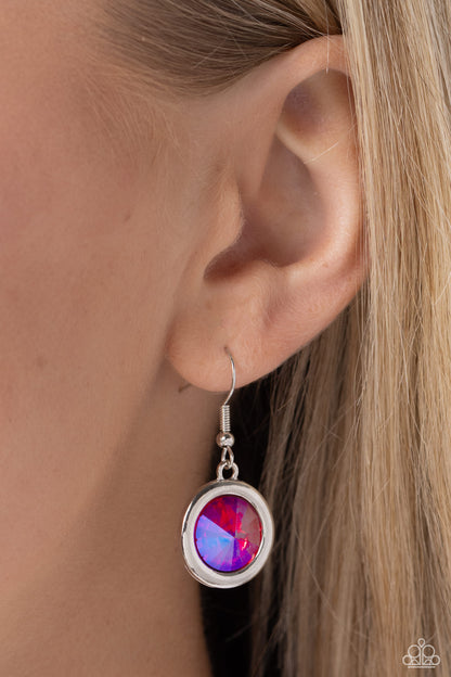 Cheers to Confidence - Pink UV Shimmer Necklace - Paparazzi Accessories