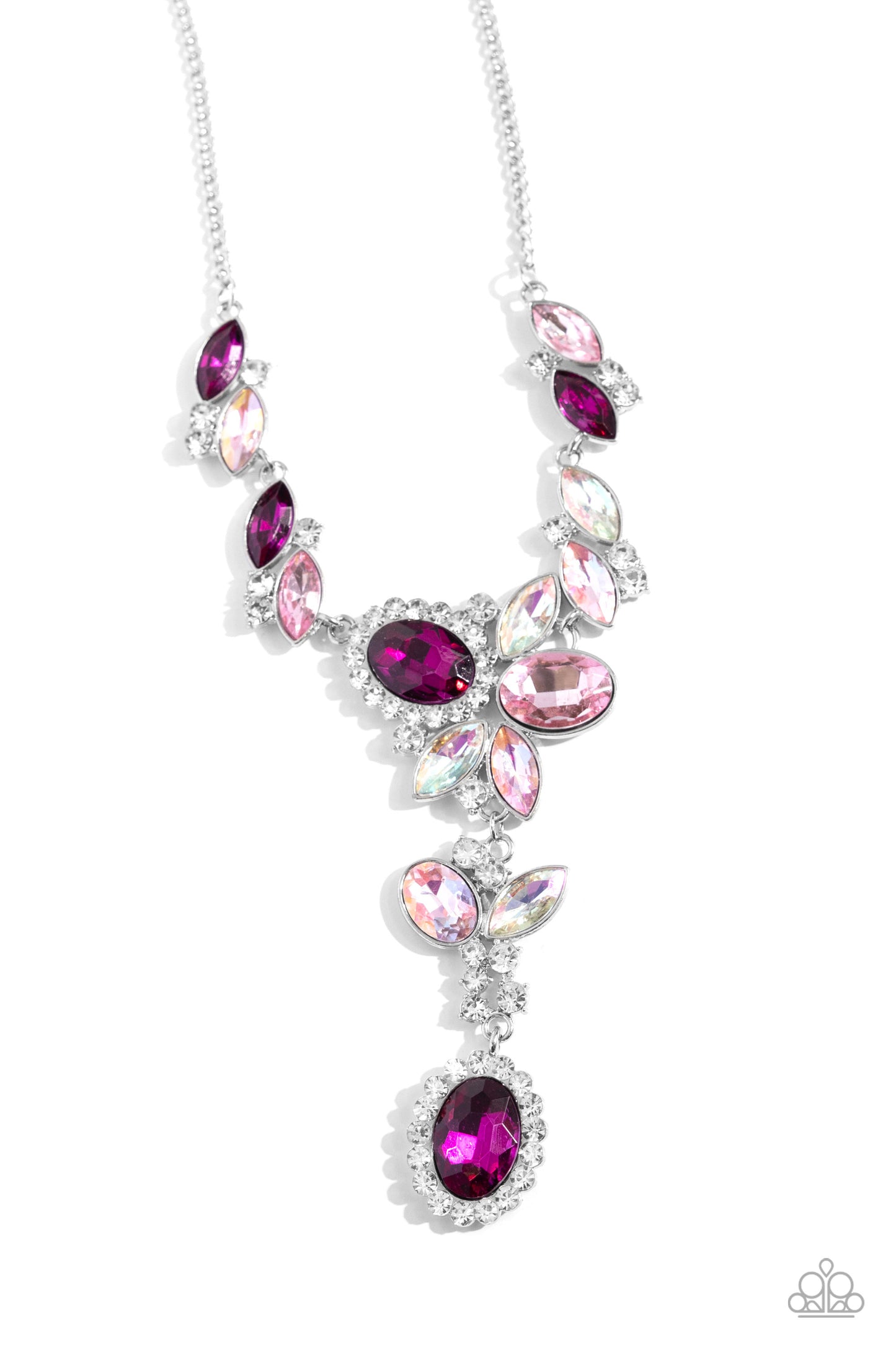 Generous Gallery - Pink Iridescent Necklace - Paparazzi Accessories