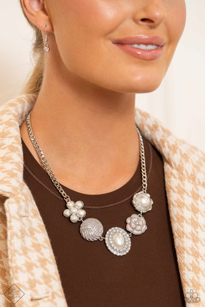 Sophisticated Style - White Pearl Necklace - Paparazzi Accessories