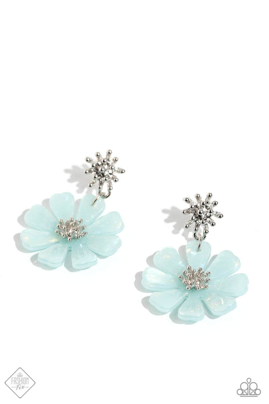 Poetically Pastel - Blue Post Earrings - Paparazzi Accessories