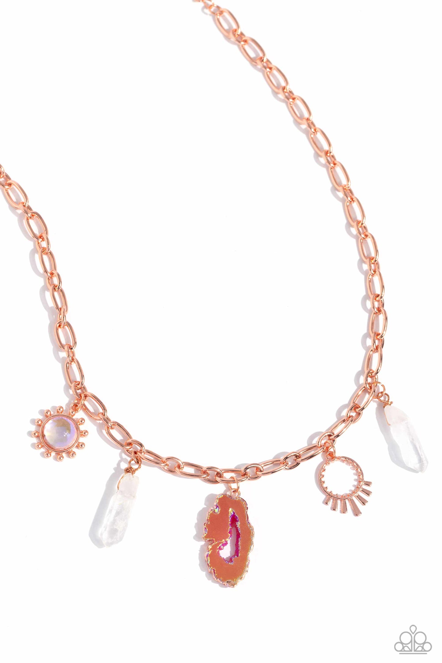 Geode Glam - Copper Necklace - Paparazzi Accessories