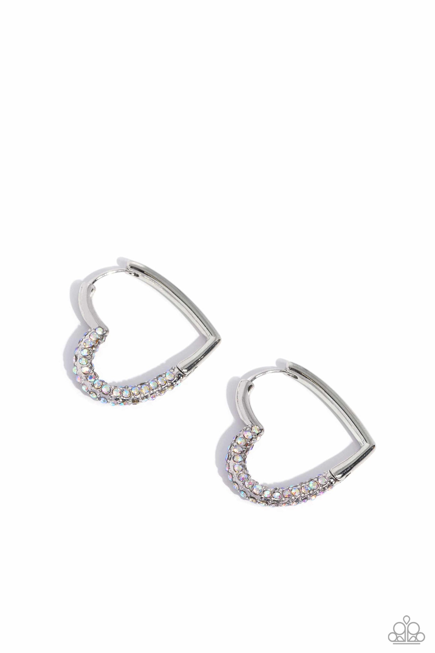 Be Mine, Valentine? - Multi Hinge Hoop Earrings - Paparazzi Accessories