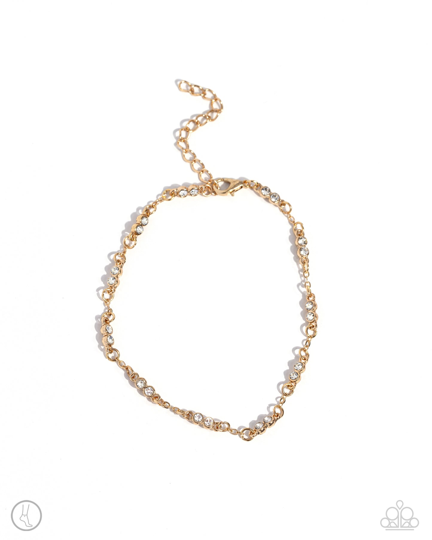 Simple Sass - Gold Clasp Anklet - Paparazzi Accessories