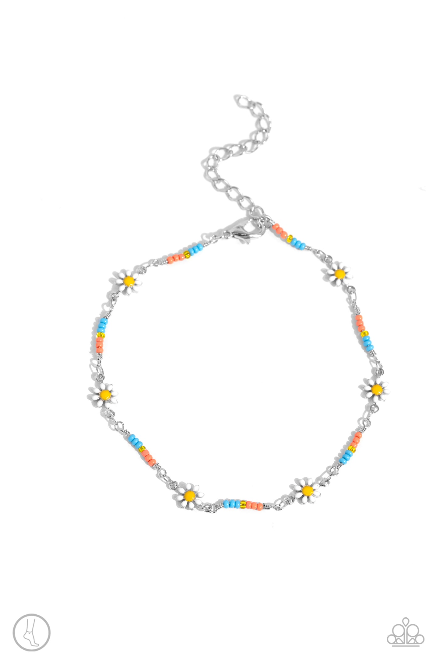 Sweetest Daydream - Orange Clasp Anklet - Paparazzi Accessories