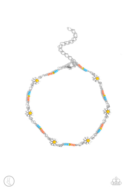 Sweetest Daydream - Orange Clasp Anklet - Paparazzi Accessories