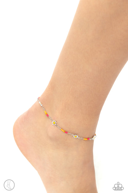 Sweetest Daydream - Pink Clasp Anklet - Paparazzi Accessories